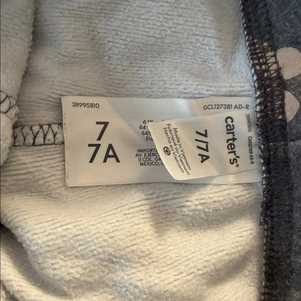 Carter's Fleece Leggings mix Set Sz 7/7A
